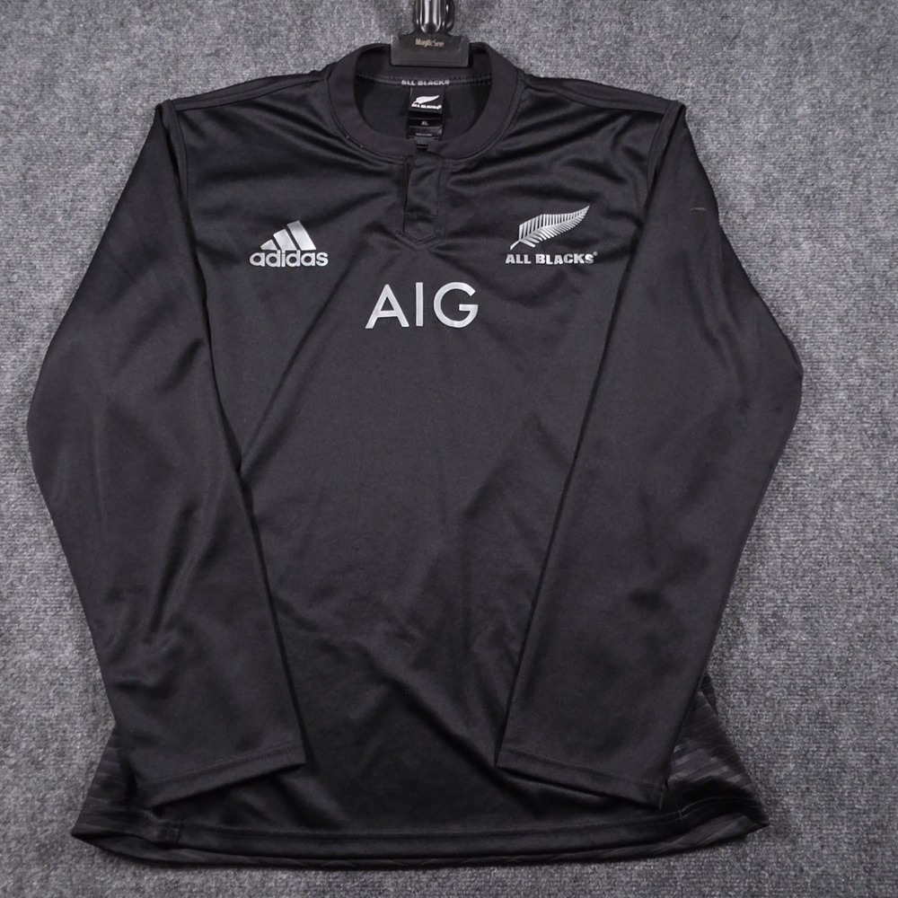 Adidas All Blacks Home Replica Rugby Jersey Mens XL Black New Zealand